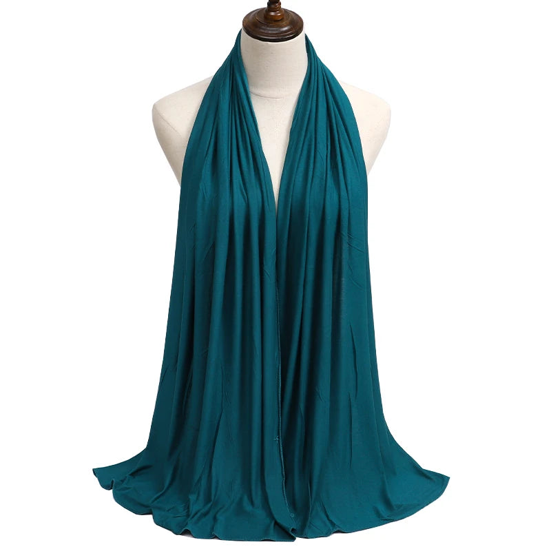 Modal Jersey Hijab — Soft Stretch Everyday Scarf