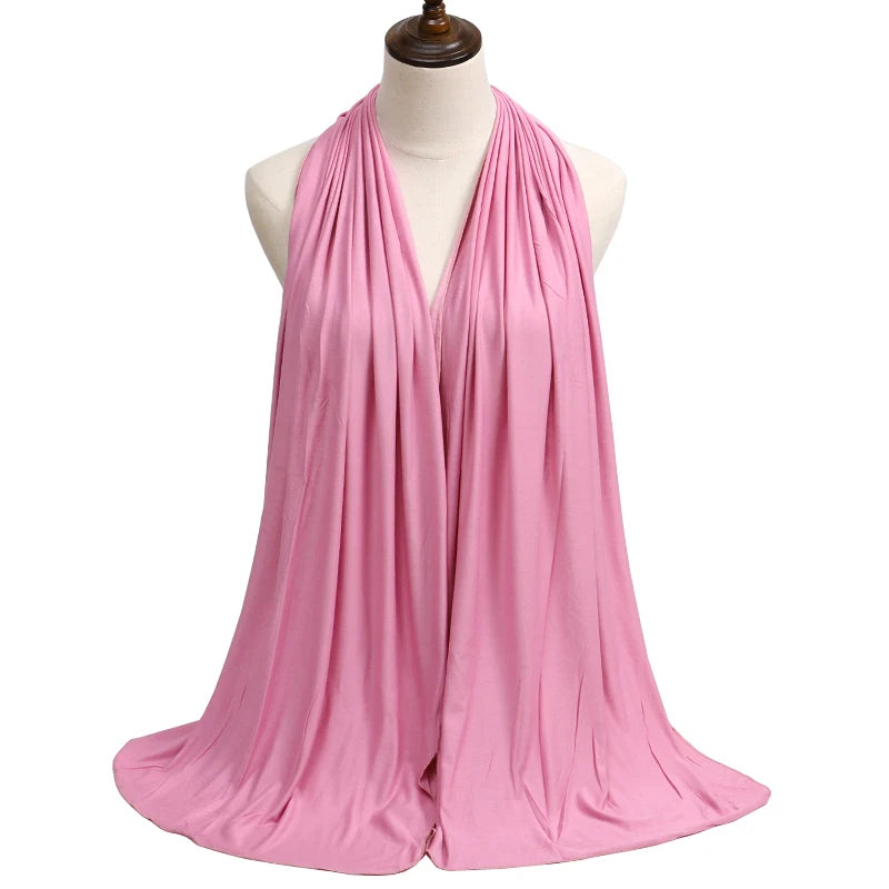 Modal Jersey Hijab — Soft Stretch Everyday Scarf