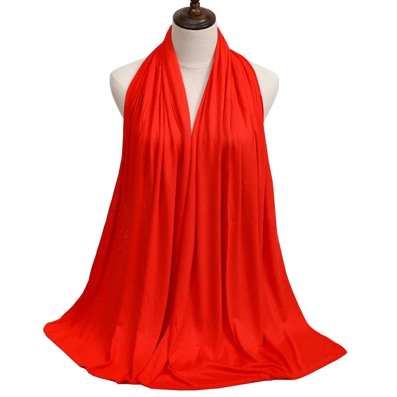 Modal Jersey Hijab — Soft Stretch Everyday Scarf