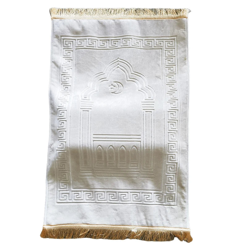 Memory Foam Prayer Mat with Tassels — 70 × 110 cm