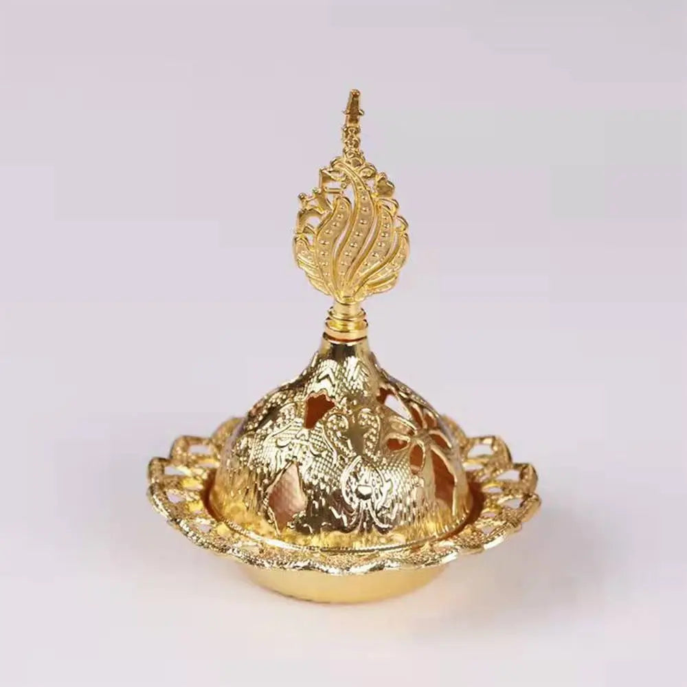 Mini Gold Incense Burner — Ornamental Dome Censer