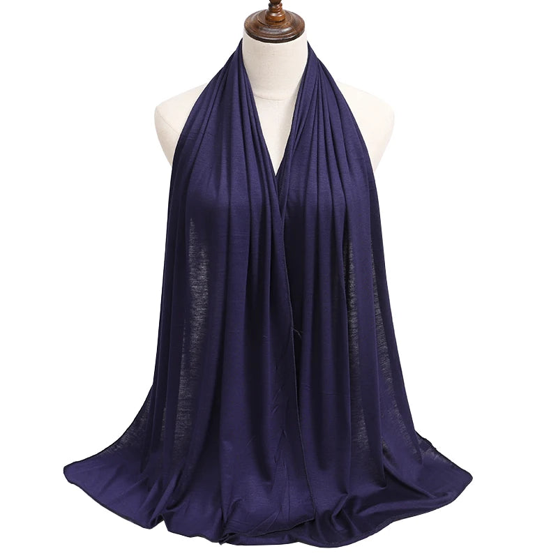 Modal Jersey Hijab — Soft Stretch Everyday Scarf