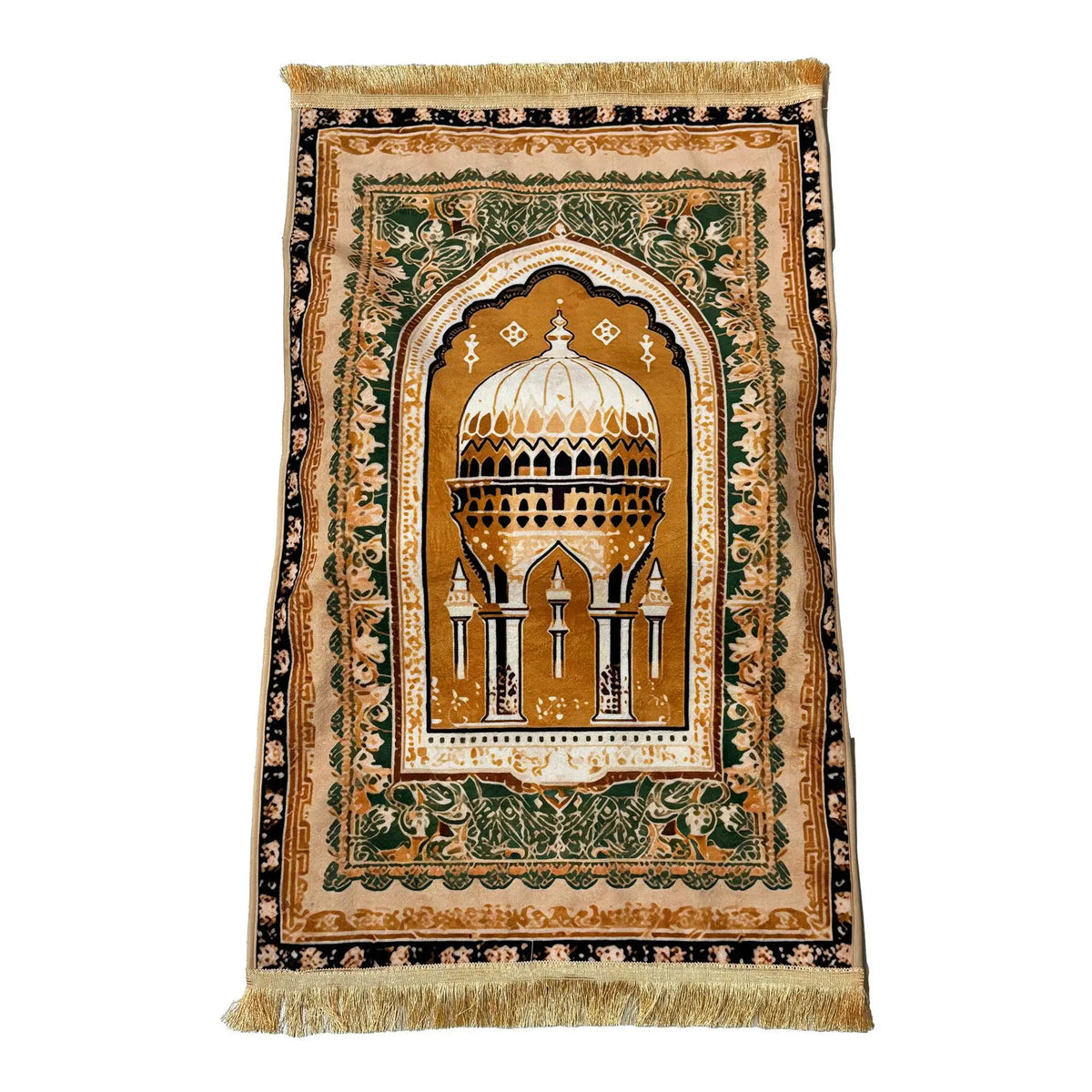 Extra-Thick Velvet Prayer Mat 70 × 110 cm — 8 cm Foam
