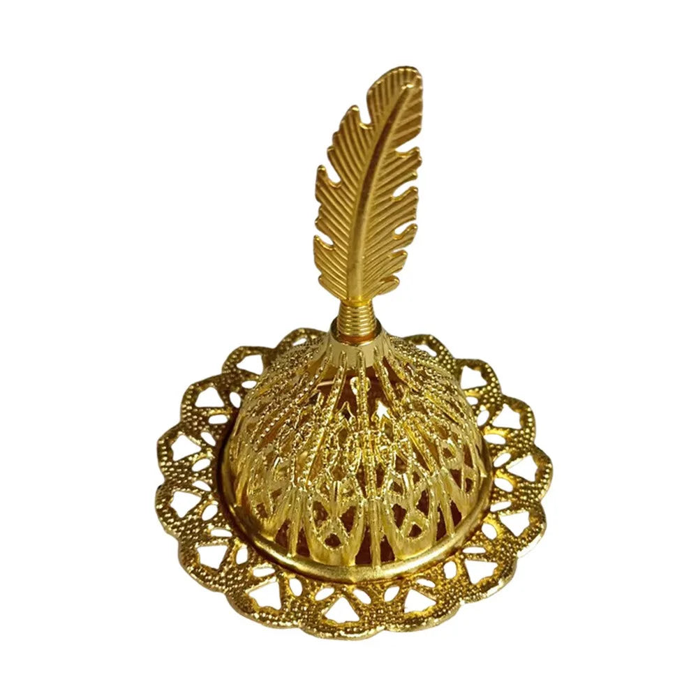 Mini Gold Incense Burner — Ornamental Dome Censer