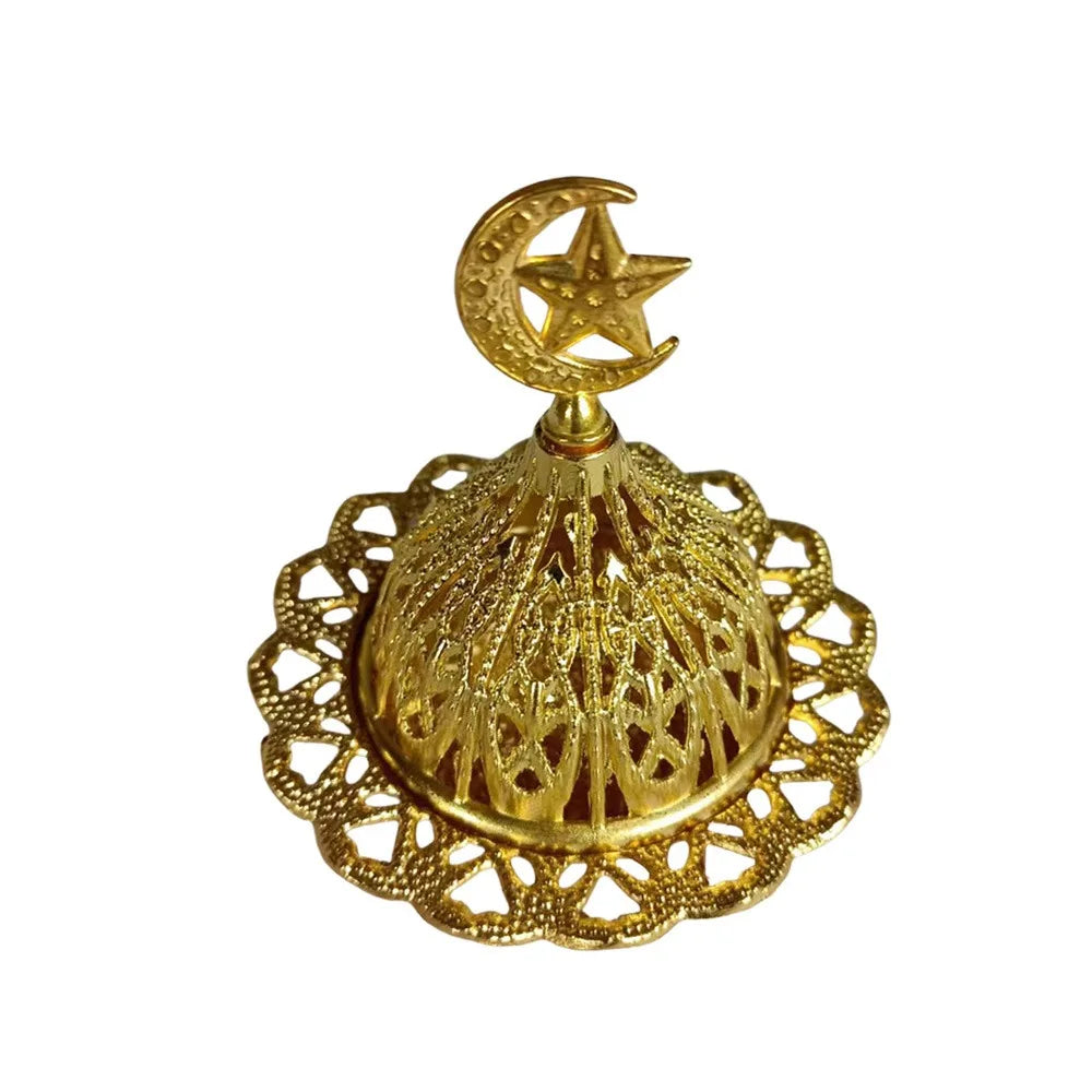 Mini Gold Incense Burner — Ornamental Dome Censer