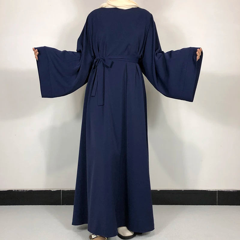 Classic Nida Abaya with Belt — 15 Colours