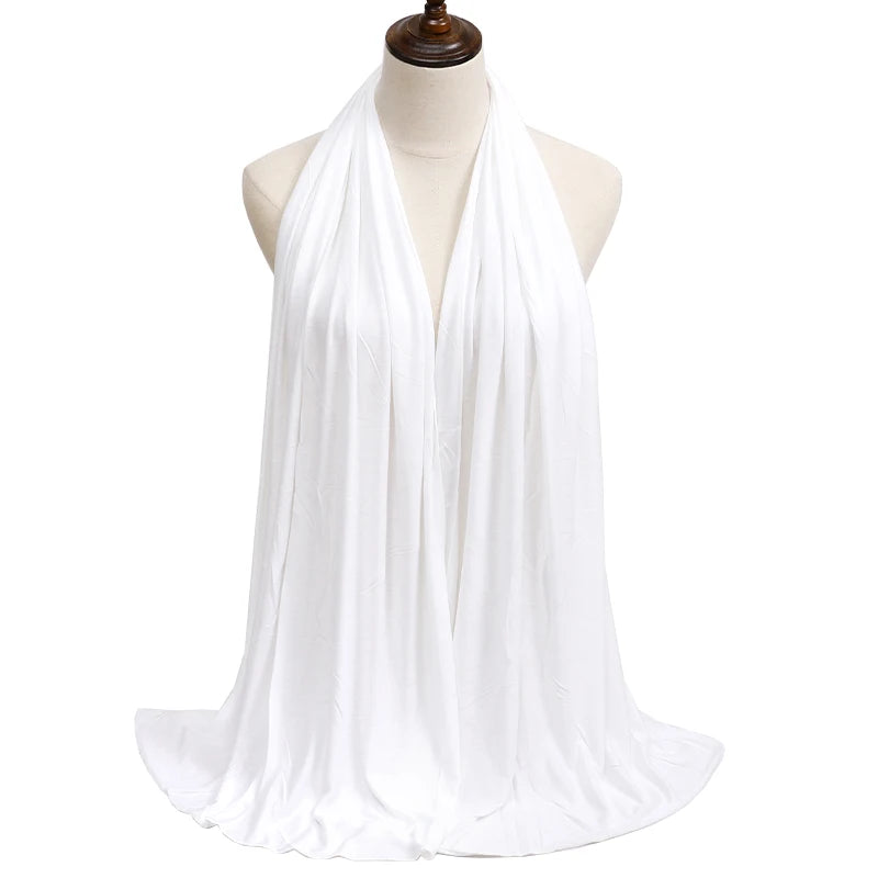 Modal Jersey Hijab — Soft Stretch Everyday Scarf