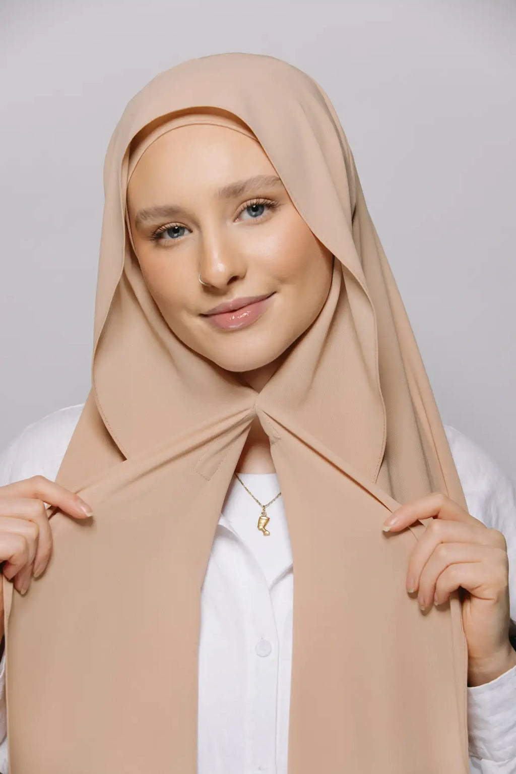 Instant Chiffon Hijab with Built-in Magnets & Undercap