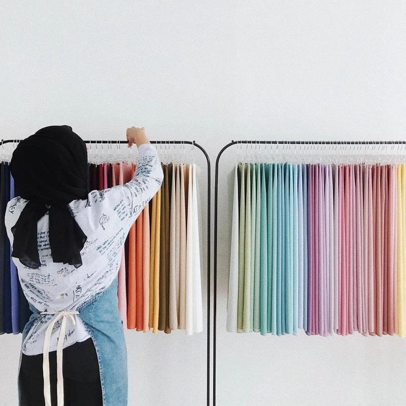 Classic Chiffon Hijab — Long, Lightweight Scarf in 24 Colours