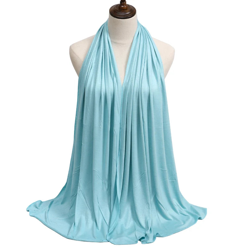 Modal Jersey Hijab — Soft Stretch Everyday Scarf