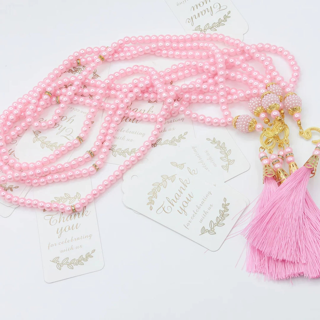 Pearl Tasbih Prayer Beads — Gift Set of 12 (99 Beads)