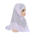 Amira Prayer Hijab — Pull-On, 70 × 60 cm