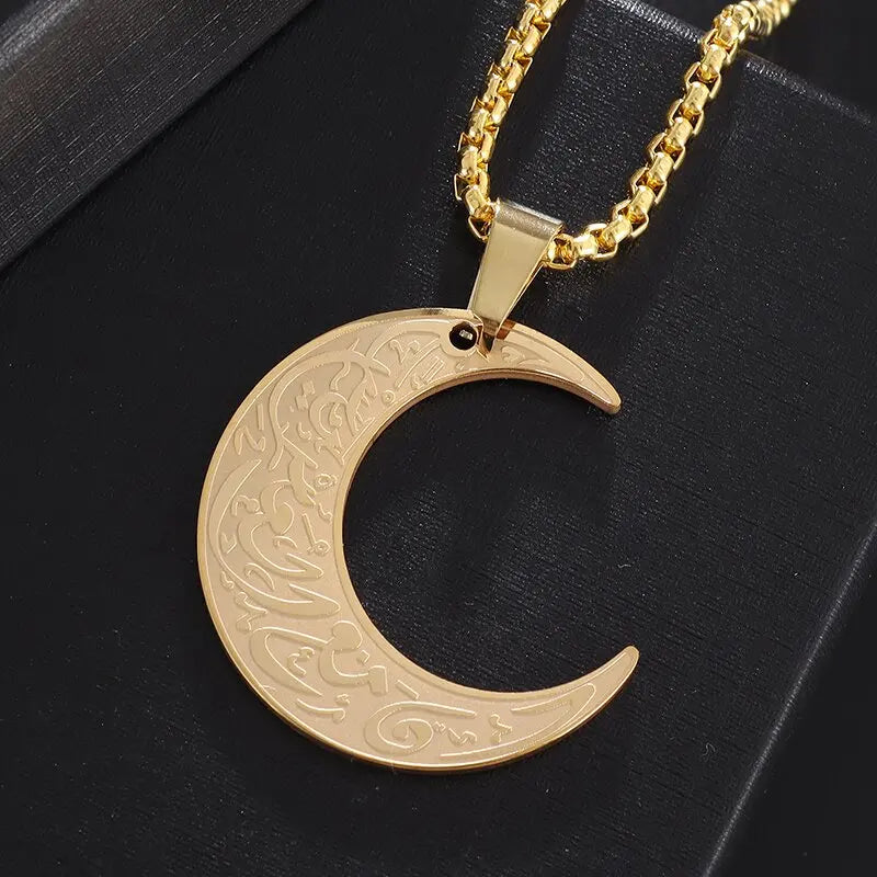 Ayatul Kursi-halskæde — rustfrit stål