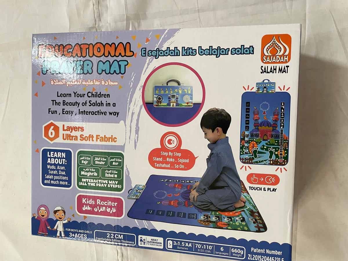 Kids Electronic Interactive Talking Prayer Mat Pray Rug Child Educational Carpet Playing Blanket