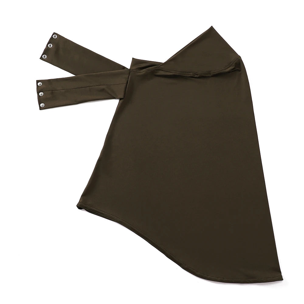 Full-Cover Instant Underscarf with Snap Buttons