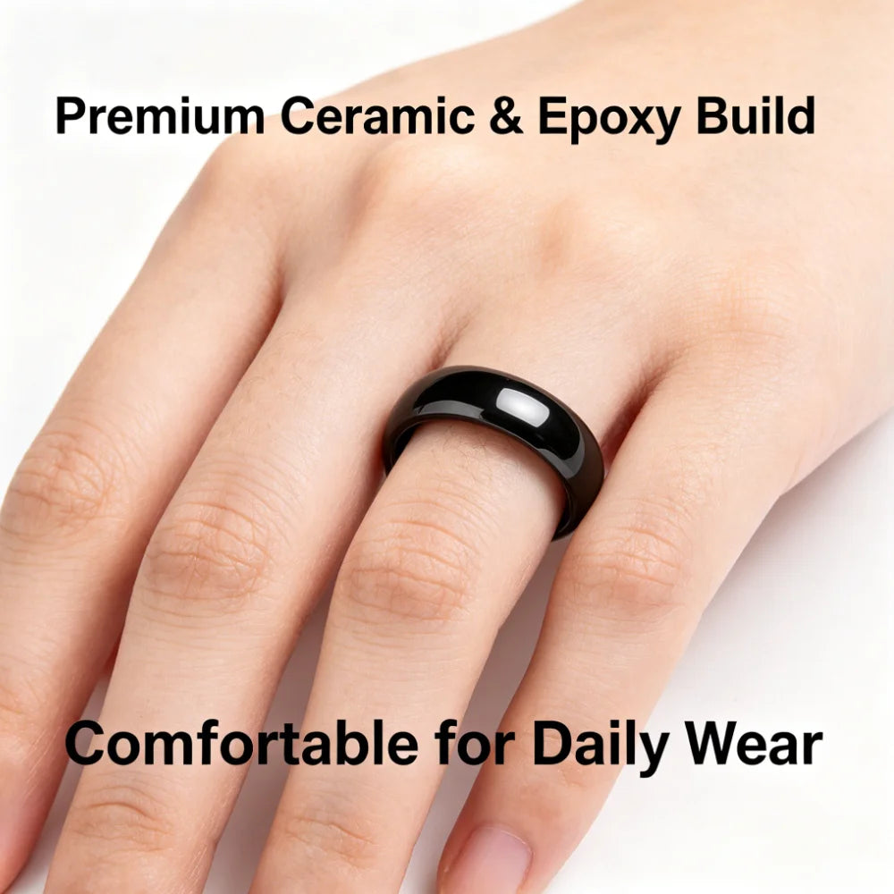 NFC Smart Ring Waterproof Ceramic Ring for Access Control & Attendance