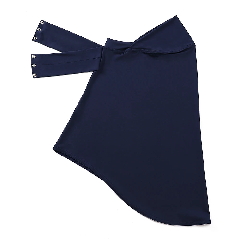Full-Cover Instant Underscarf with Snap Buttons
