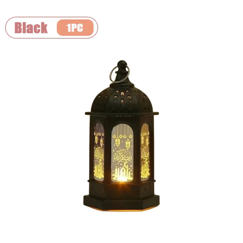 Ramadan-lanterne med flimrende LED-lys — 13 cm