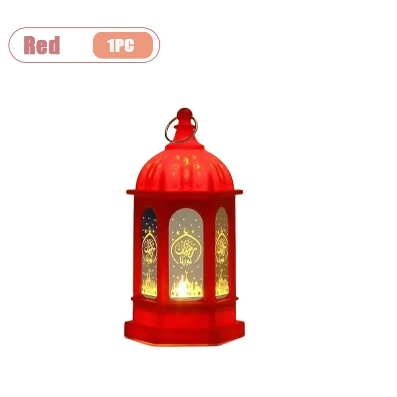 Ramadan-lanterne med flimrende LED-lys — 13 cm