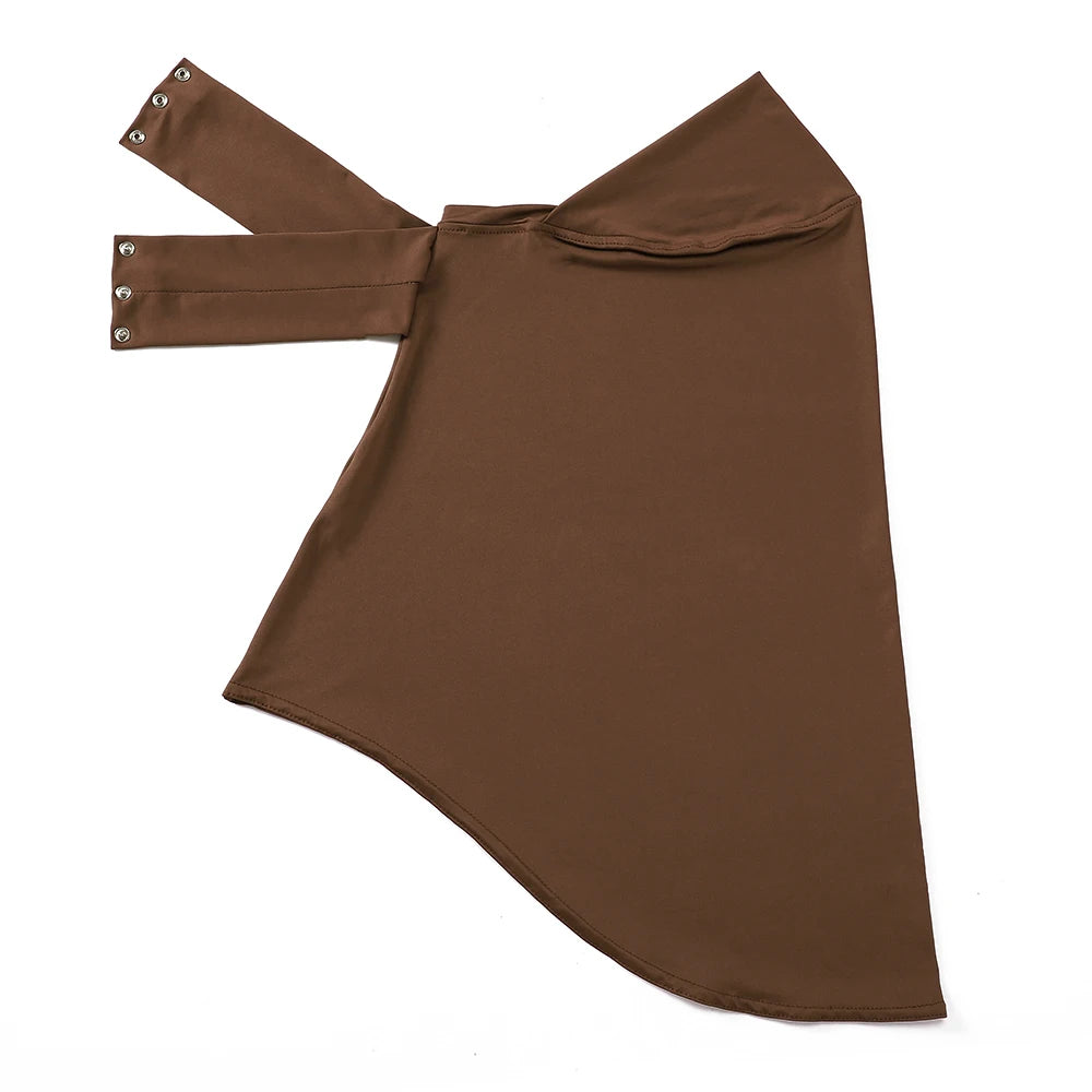 Full-Cover Instant Underscarf with Snap Buttons