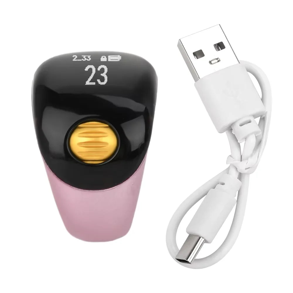 Smart zikr-ring — digital tasbih-tæller med OLED-skærm