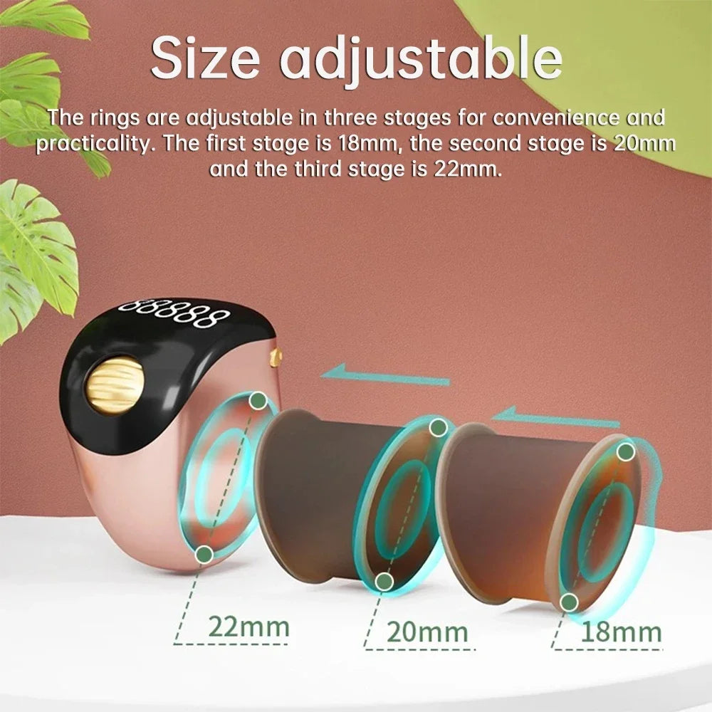 Smart Zikr Ring — Digital Tasbih Counter with OLED Display