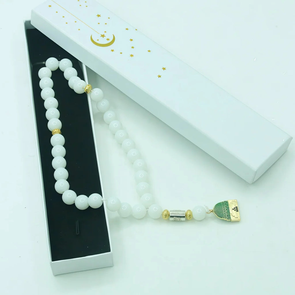 Tasbih — 33 Beads with Mosque Tassel & Gift Box
