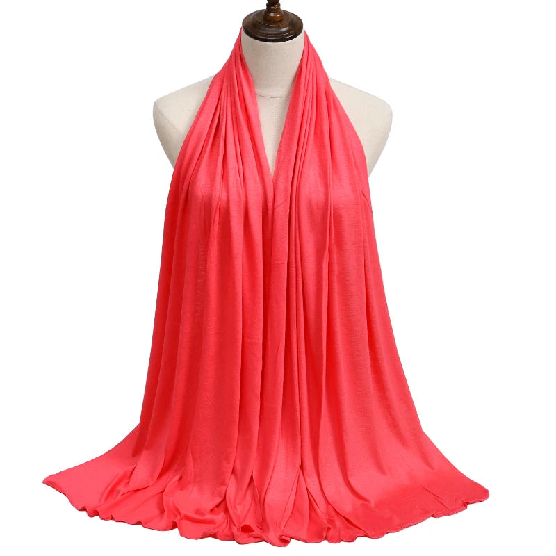 Modal Jersey Hijab — Soft Stretch Everyday Scarf