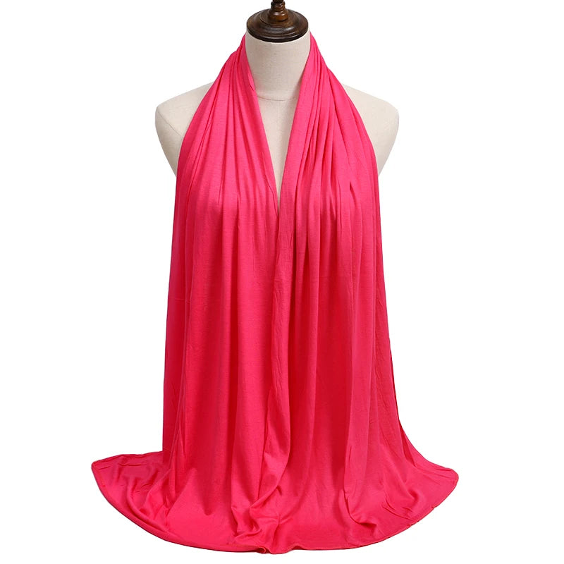 Modal Jersey Hijab — Soft Stretch Everyday Scarf