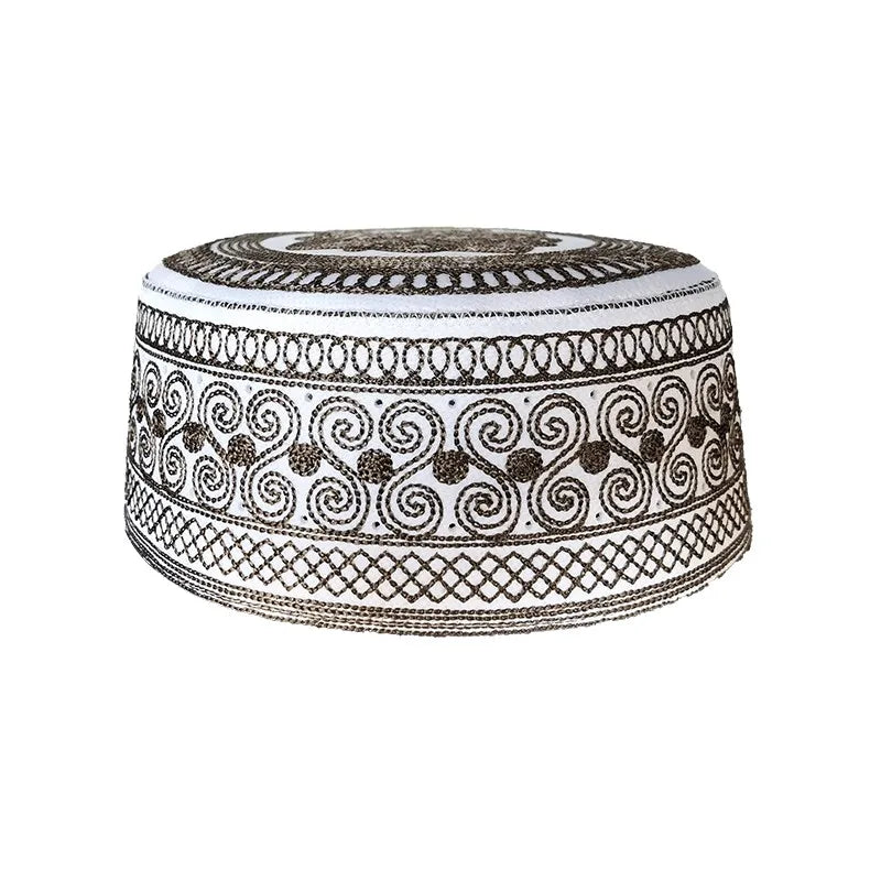 Embroidered Kufi Prayer Cap — Breathable, 29 Designs