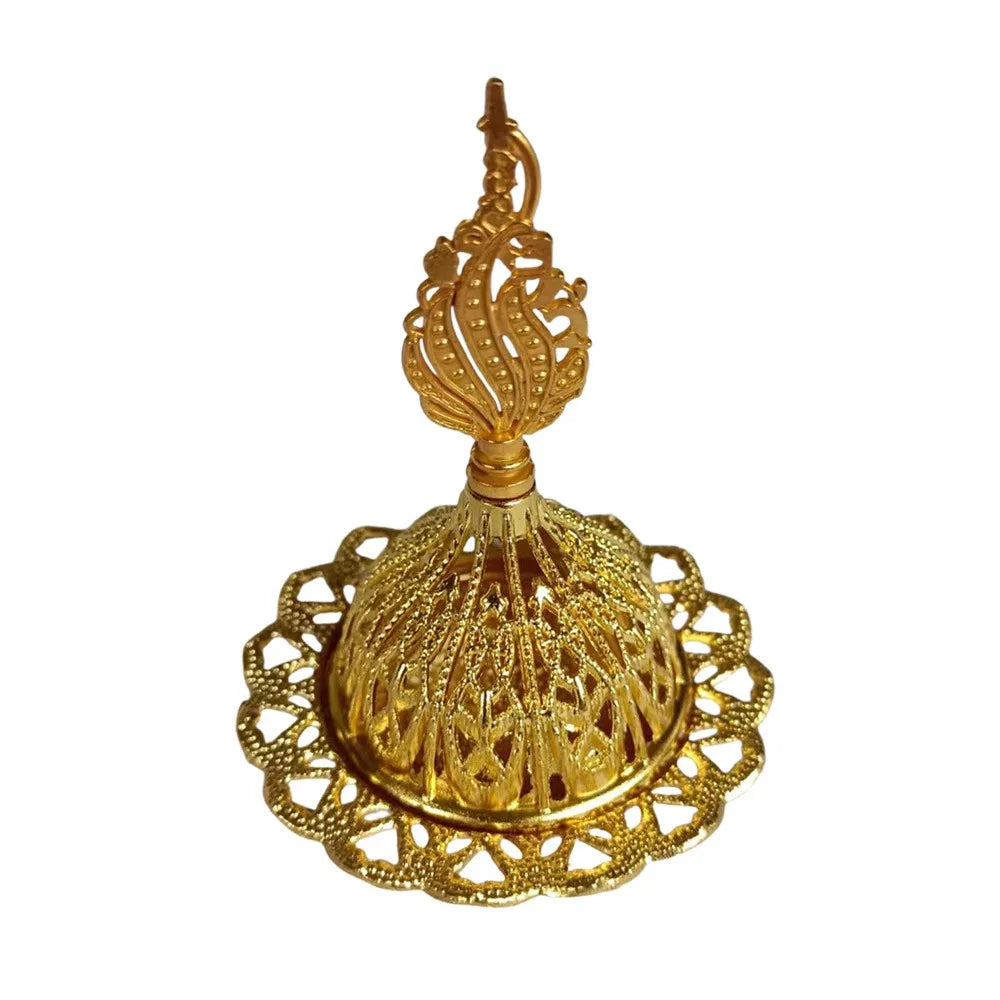 Mini Gold Incense Burner — Ornamental Dome Censer