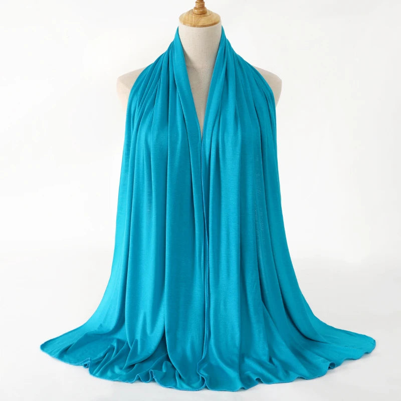 Modal Jersey Hijab — Soft Stretch Everyday Scarf