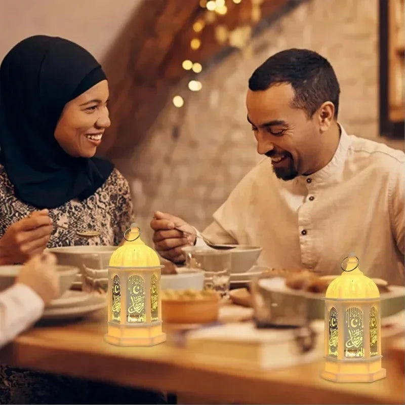 Ramadan-lanterne med flimrende LED-lys — 13 cm