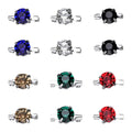 Crystal Hijab Pins — Set of 12 Safety Brooches
