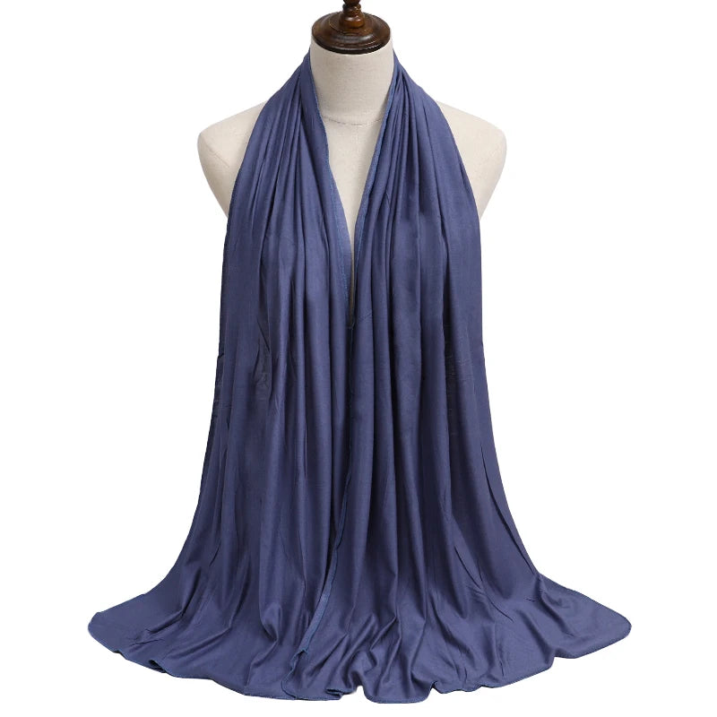 Modal Jersey Hijab — Soft Stretch Everyday Scarf