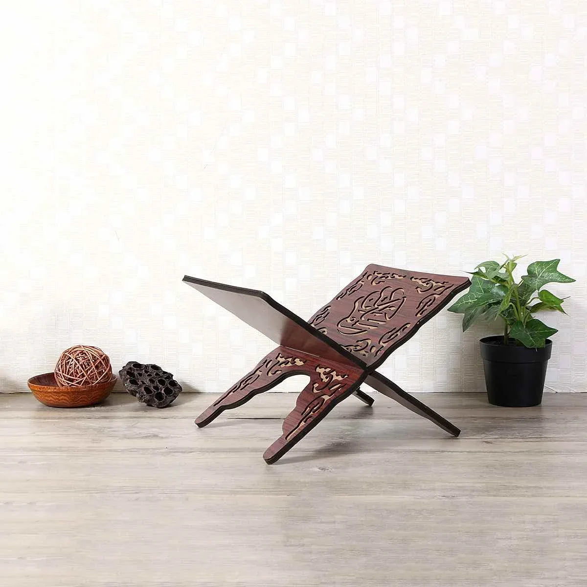 Handmade Wooden Quran Stand — Folding Rehal