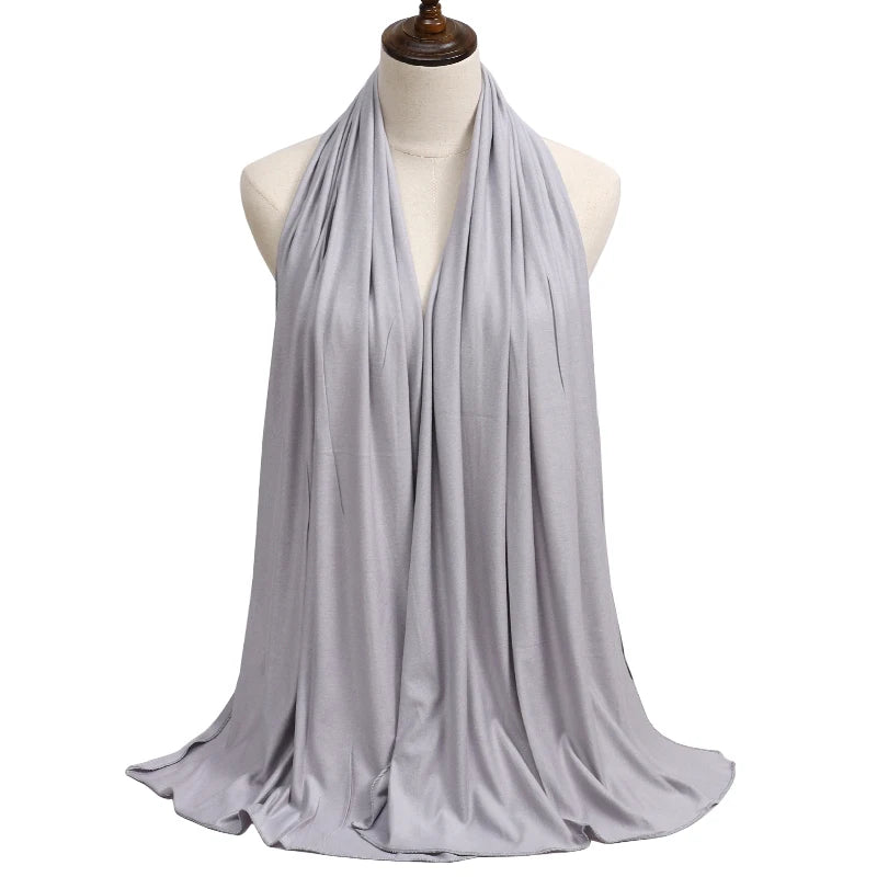 Modal Jersey Hijab — Soft Stretch Everyday Scarf