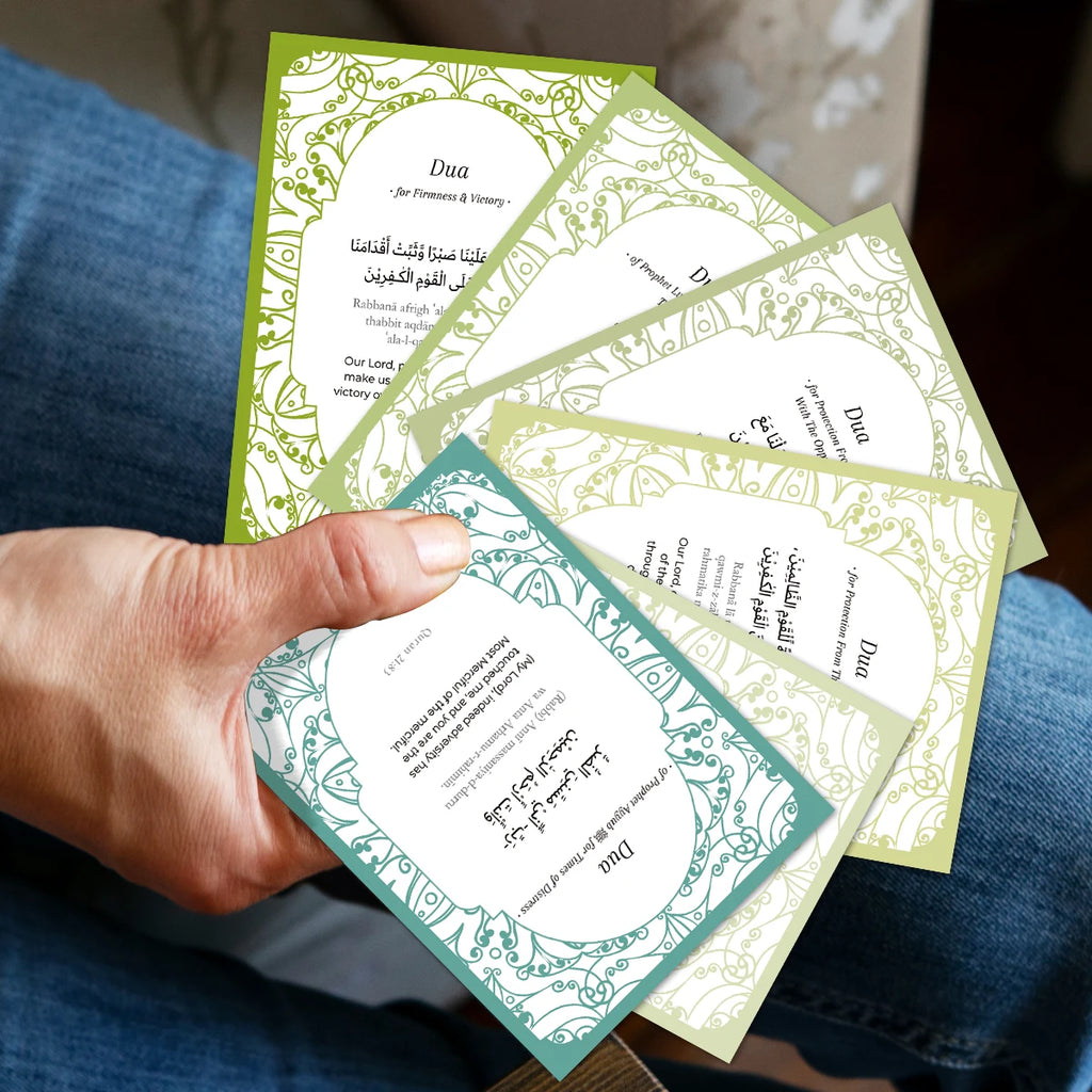 Dua Cards — 40 Cards with Arabic, Transliteration & English
