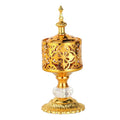 Bakhoor Incense Burner — Handmade Gold Tower