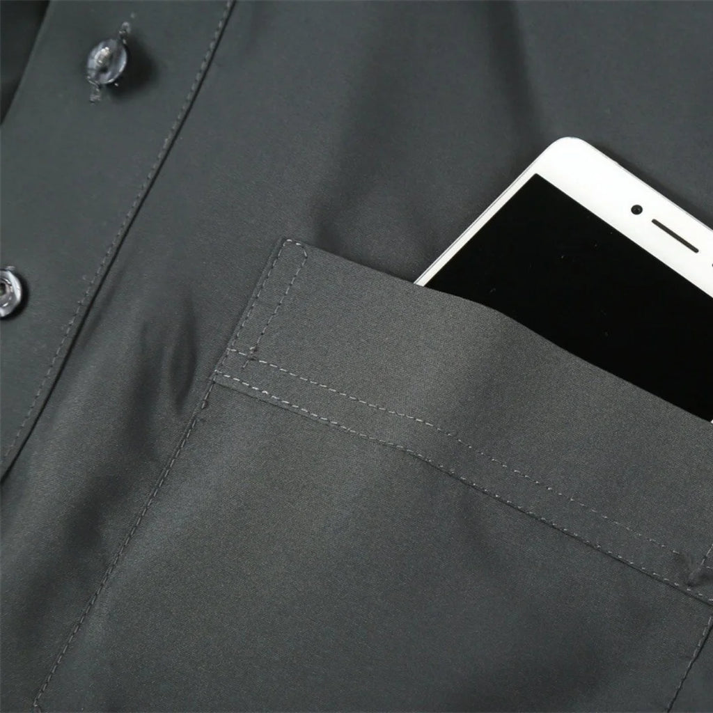 Men's Saudi Thobe — Stand Collar, Long Sleeve