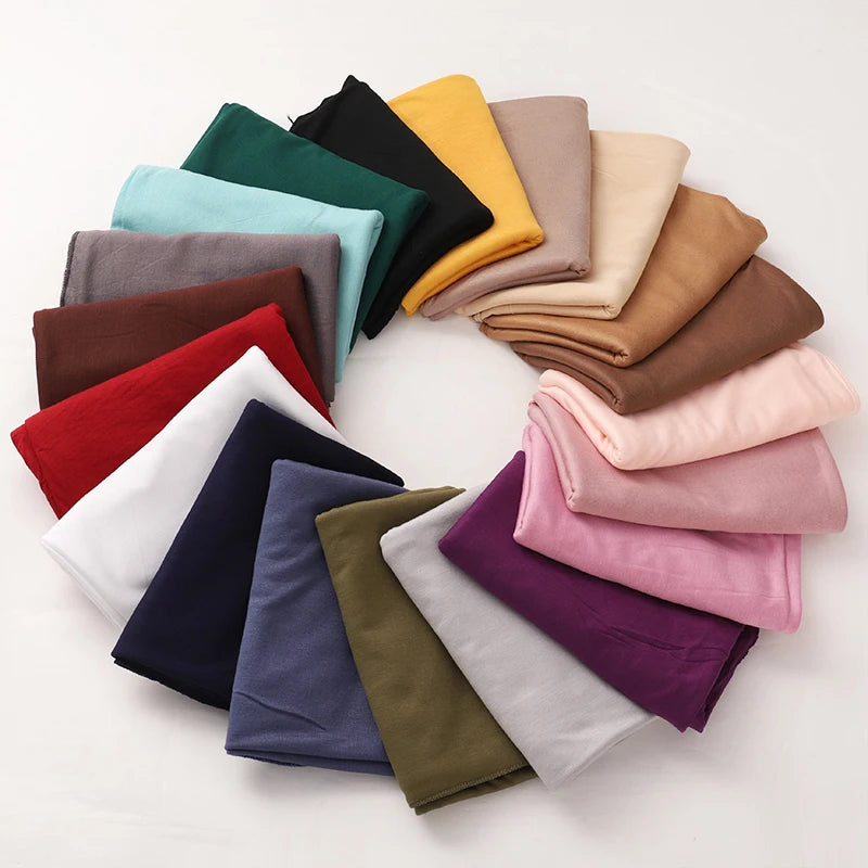 Modal Jersey Hijab — Soft Stretch Everyday Scarf