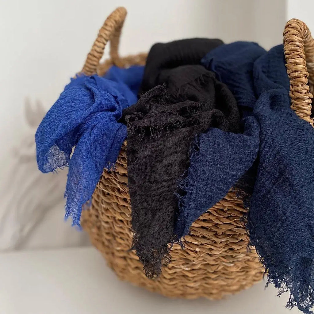 Crinkle Cotton Hijab — Lightweight, No-Iron Everyday Scarf