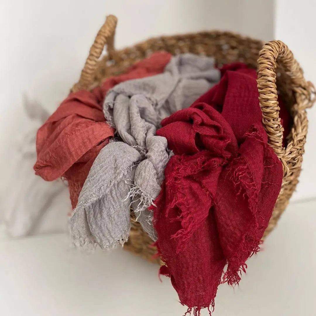 Crinkle Cotton Hijab — Lightweight, No-Iron Everyday Scarf