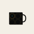 Islamic Geometric Star Ceramic Mug — Obsidian & Gold, 11oz
